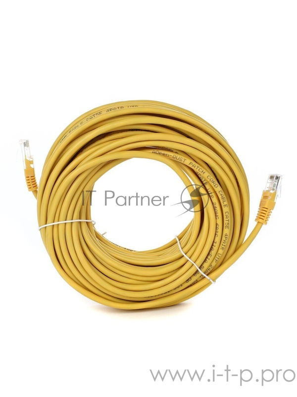 Патчкорд литой Aopen/Qust UTP кат.5е 20м желтый (ANP511_20M_Y)