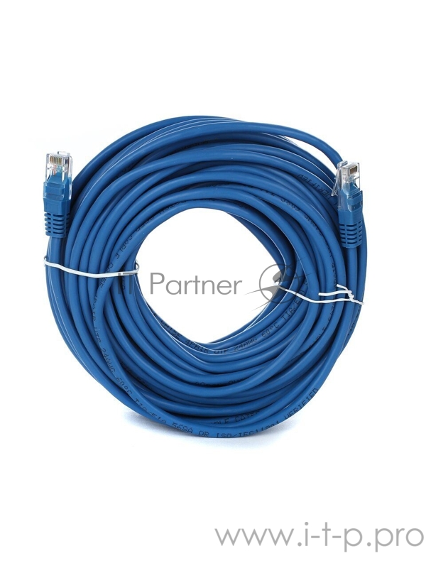 Патчкорд литой Aopen/Qust UTP кат.5е 20м синий (ANP511_20M_B)