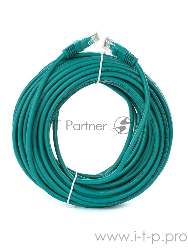 Патчкорд литой Aopen/Qust UTP кат.5е 15м зеленый (ANP511_15M_G)