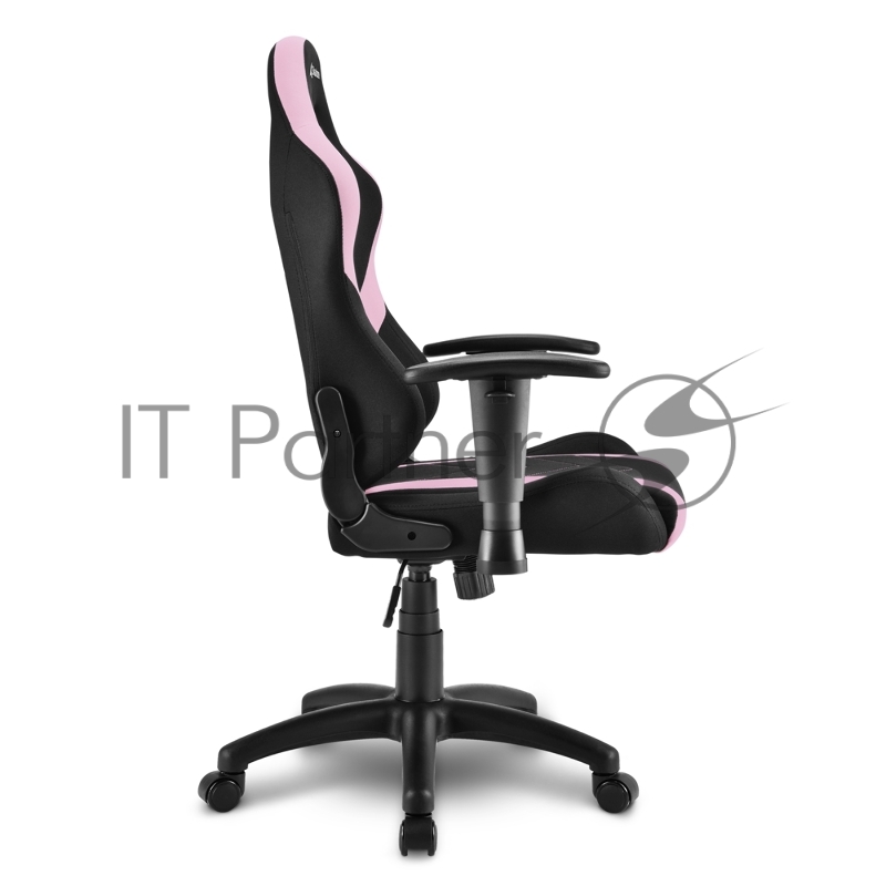 Игровое кресло Sharkoon Skiller SGS2 Jr. чёрно-розовое (ткань, регулируемый угол наклона, механизм качания)