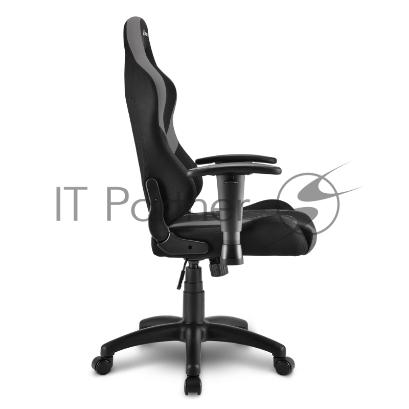 Игровое кресло Sharkoon Skiller SGS2 Jr. чёрно-серое (ткань, регулируемый угол наклона, механизм качания)