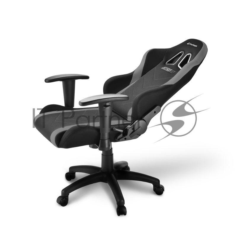 Игровое кресло Sharkoon Skiller SGS2 Jr. чёрно-серое (ткань, регулируемый угол наклона, механизм качания)