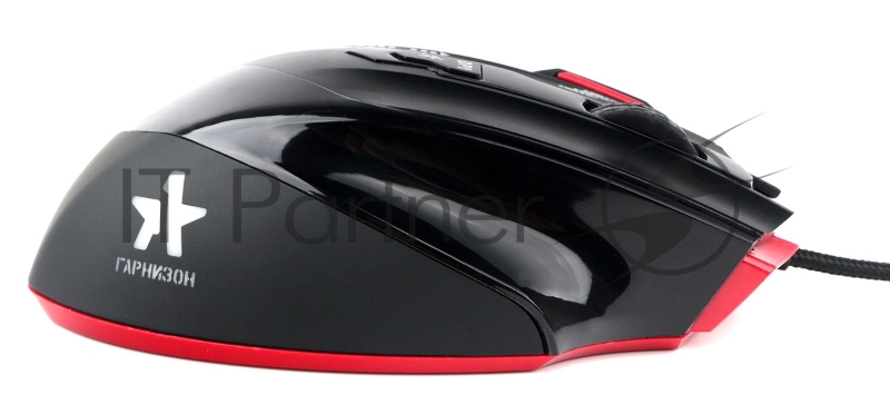 Мышь игровая Гарнизон GM-790G, 6 кнопок + колесо кнопка, грузики, 3200DPI, кабель 1.5м