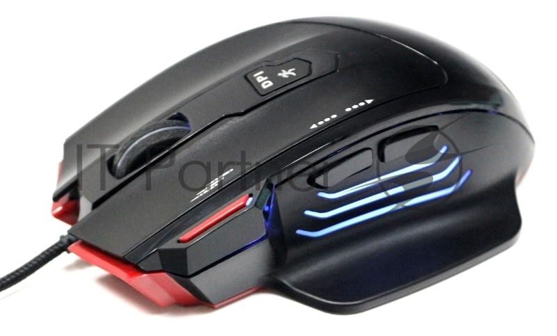 Мышь игровая Гарнизон GM-790G, 6 кнопок + колесо кнопка, грузики, 3200DPI, кабель 1.5м