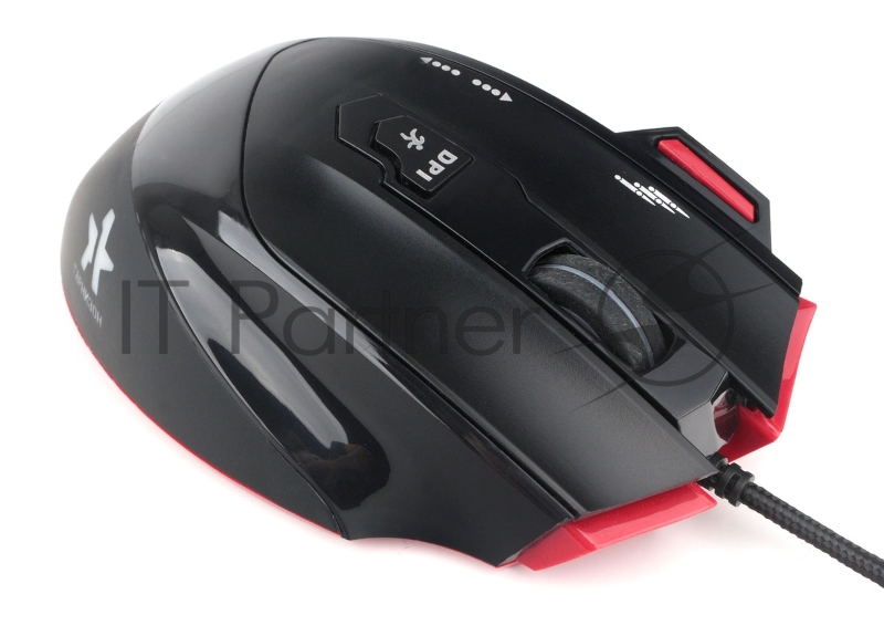 Мышь игровая Гарнизон GM-790G, 6 кнопок + колесо кнопка, грузики, 3200DPI, кабель 1.5м