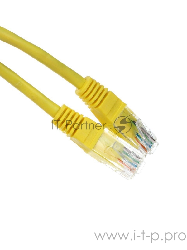 Патчкорд литой Telecom UTP кат.5е 5,0м желтый
