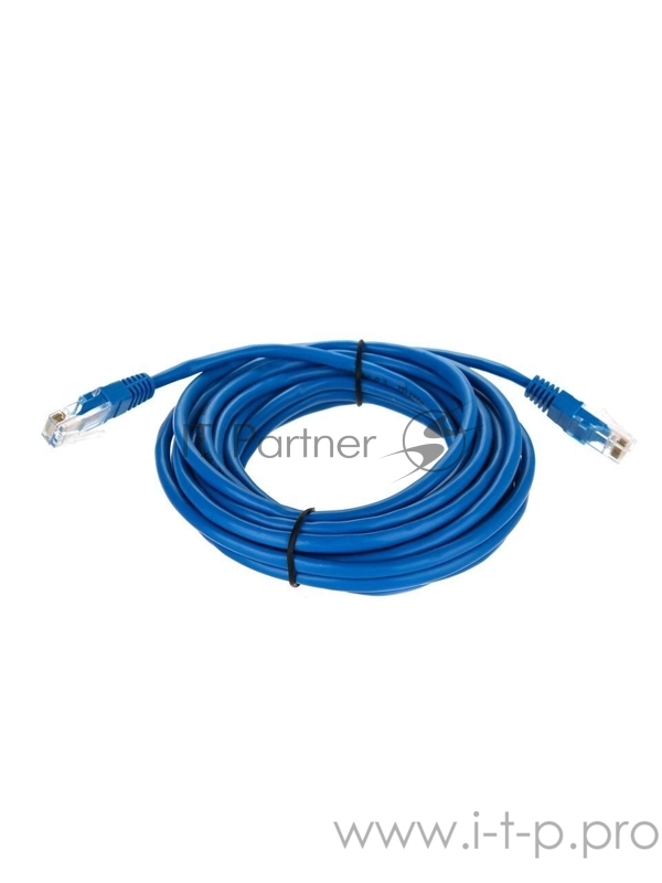 Патчкорд литой Telecom UTP кат.5е 5,0м синий