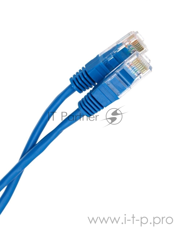 Патчкорд литой Telecom UTP кат.5е 5,0м синий