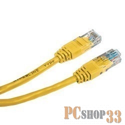 Патчкорд литой Telecom UTP кат.5е 3,0м желтый