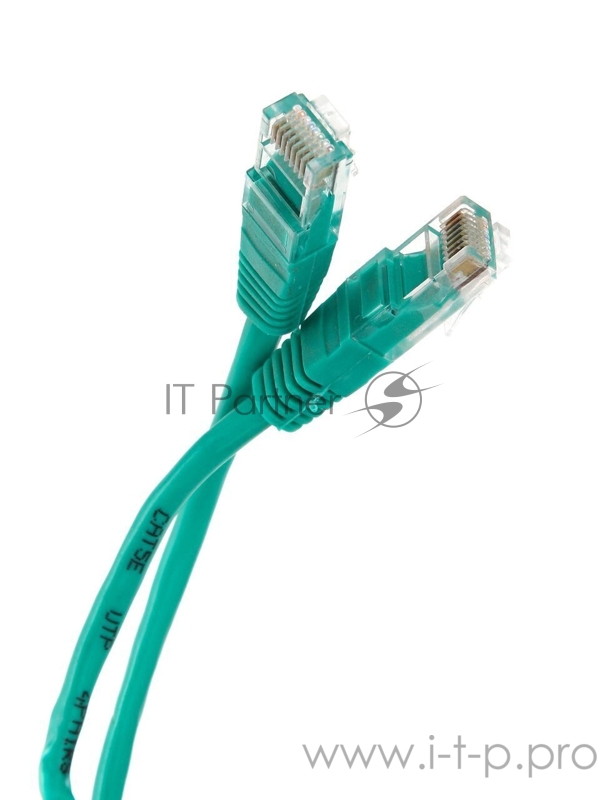Патчкорд литой Telecom UTP кат.5е 3,0м зеленый