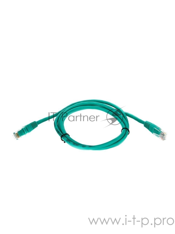 Патчкорд литой Telecom UTP кат.5е 15,0м зеленый