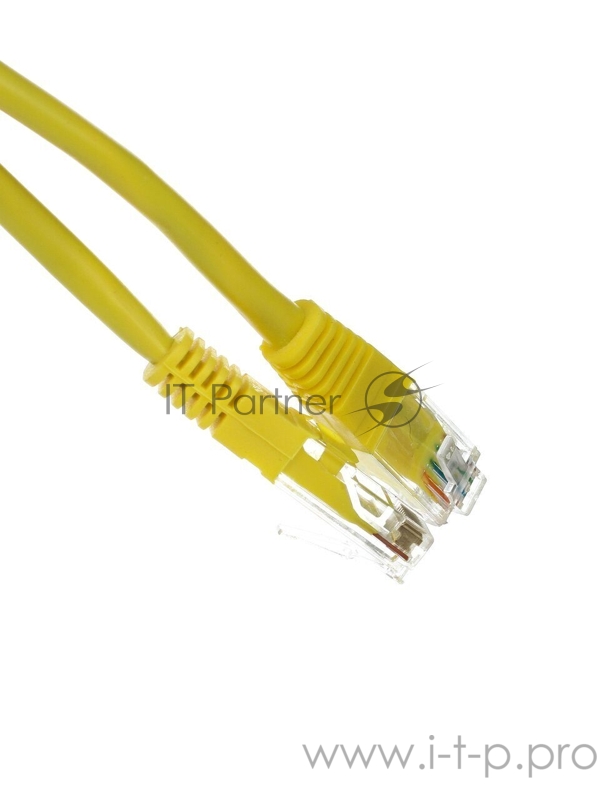 Патчкорд литой Telecom UTP кат.5е 2,0м желтый
