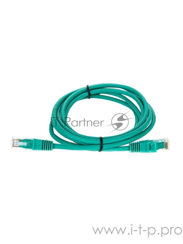 Патчкорд литой Telecom UTP кат.5е 2,0м зеленый