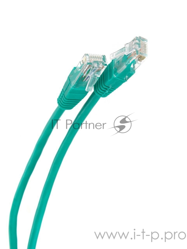 Патчкорд литой Telecom UTP кат.5е 2,0м зеленый