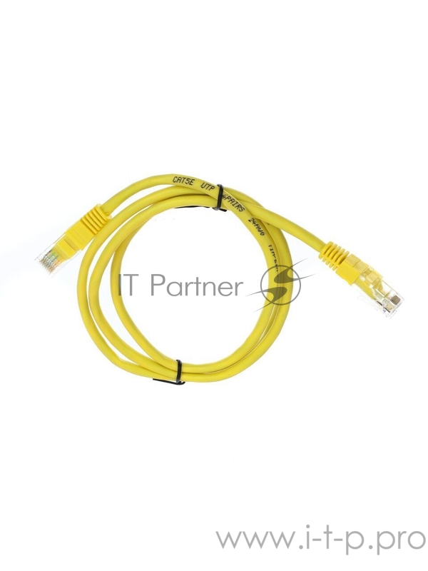 Патчкорд литой Telecom UTP кат.5е 1,0м желтый