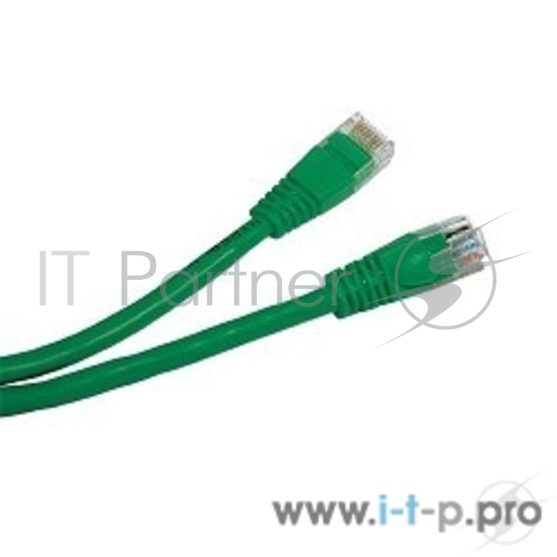 Патчкорд литой Telecom UTP кат.5е 0,5м зеленый