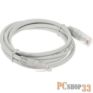 Патч-корд медный UTP Cablexpert PP10-1.5M кат.5e, 1.5м, литой, многожильный (серый)