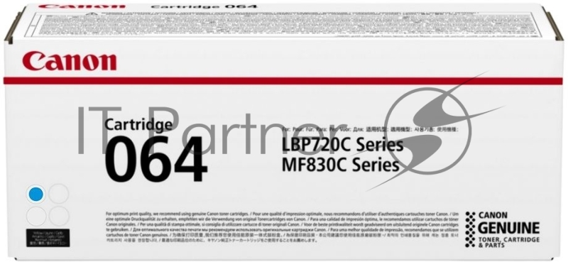 Картридж лазерный Canon CRG 064 C 4935C001 синий (1500стр.) для Canon MF832Cdw