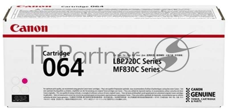 Картридж лазерный Canon CRG 064 M 4933C001 пурпурный (1500стр.) для Canon MF832Cdw