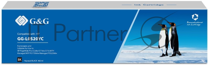 Картридж струйный G&G GG-L0S20YC 976YC GG-L0S20YC черный (465мл) для HP PW Pro 5777/552