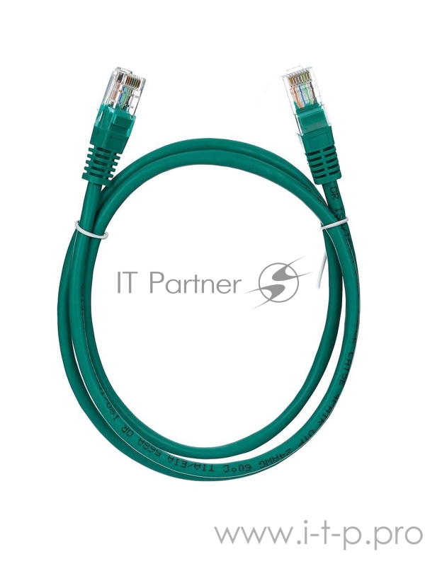 Патч-корд литой Aopen UTP кат.5е 1м зеленый (ANP511_1M_G)