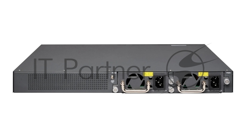 Управляемый стекируемый коммутатор уровня L3, 24 порта 10GE SFP+, 4 порта 40GE/100GE QSFP28, 4K VLAN, 32K MAC адресов, 1 порт USB 2.0, консольный порт, порт управления MGMT, 2 сменных БП (поставляются отдельно), разъем питания на задней панели, 220В