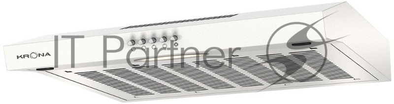 Вытяжка козырьковая Krona Ermina 600 белый управление: кнопочное (1 мотор)