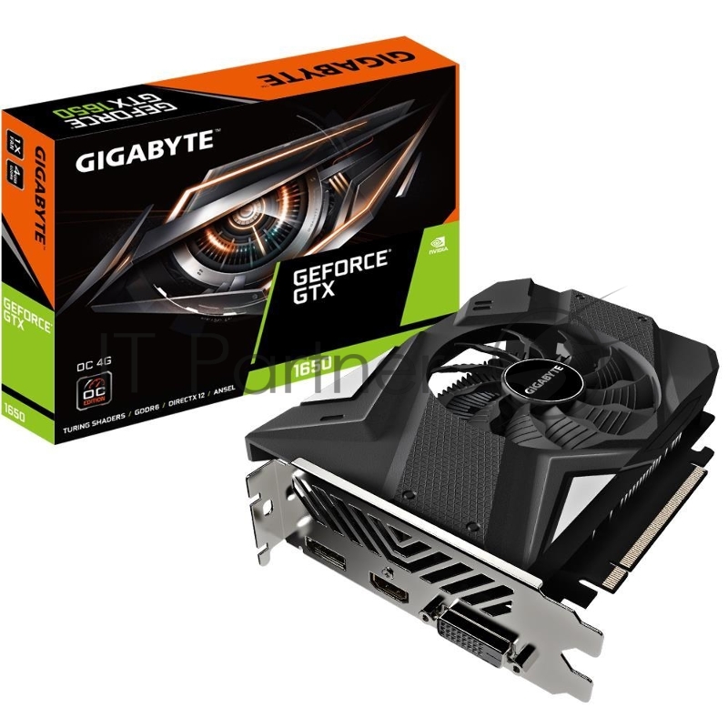 Видеокарта GIGABYTE PCIE16 GTX1650 4GB GDDR6 GV-N1656OC-4GD