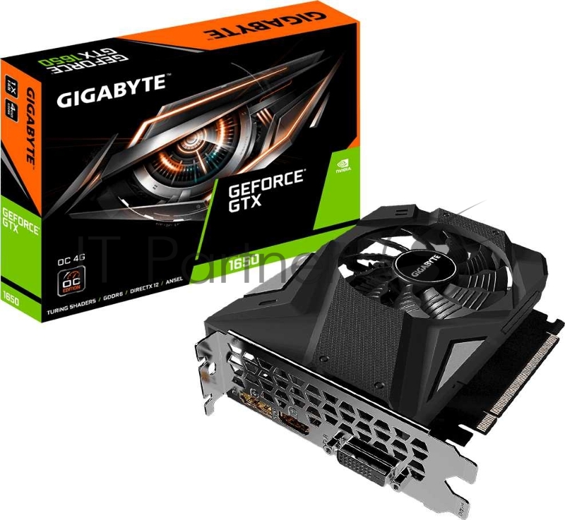 Видеокарта GIGABYTE PCIE16 GTX1650 4GB GDDR6 GV-N1656OC-4GD