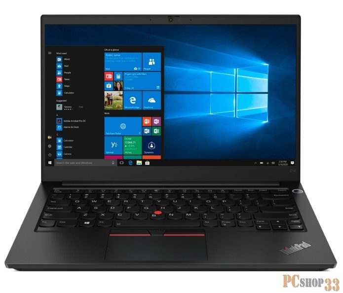 Ноутбук ThinkPad E14 G3 AMD 14 FHD (1920x1080) IPS AG 300N, Ryzen 5 5500U 2.1G, 2x8GB DDR4 3200, 512GB SSD M.2, AMD Radeon Graphics, WiFi 6, BT, FPR, IR Cam, 3cell 57Wh, 65W USB-C, Win 10 Pro, 1Y CI