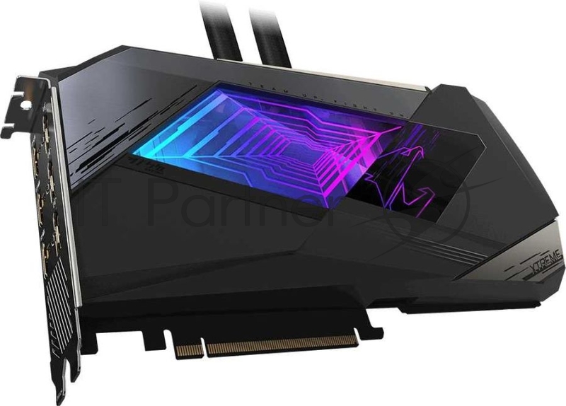 Видеокарта Gigabyte PCI-E 4.0 GV-N3080AORUSX W-10GD 2.0 LHR NVIDIA GeForce RTX 3080 10240Mb 320 GDDR6X 1845/19000 HDMIx3 DPx3 HDCP Ret