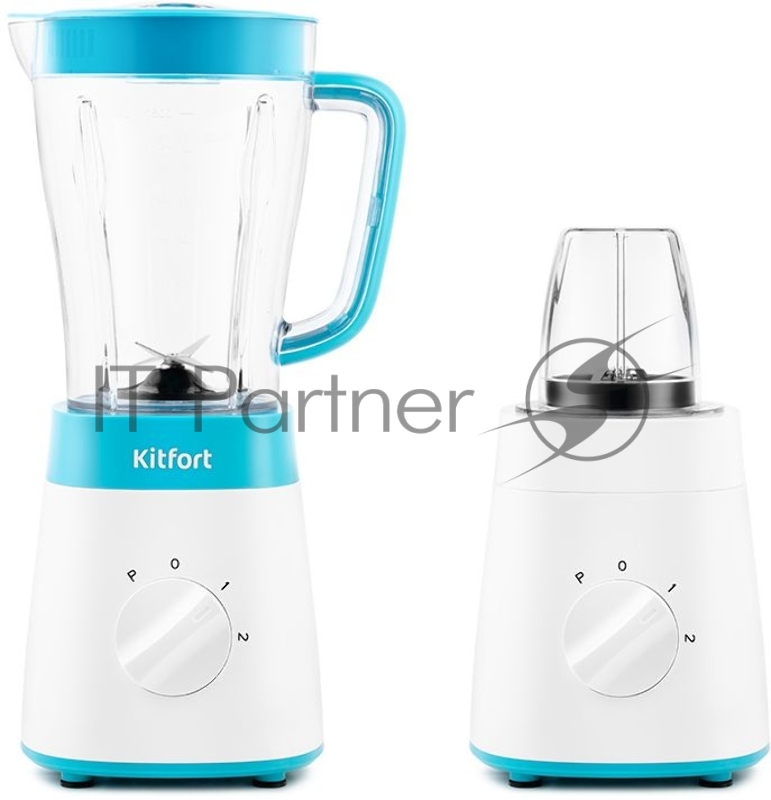 Блендер стационарный Kitfort КТ-3031-3 500Вт белый/бирюзовый