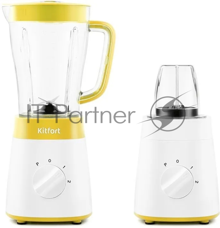 Блендер стационарный Kitfort КТ-3031-5 500Вт белый/желтый