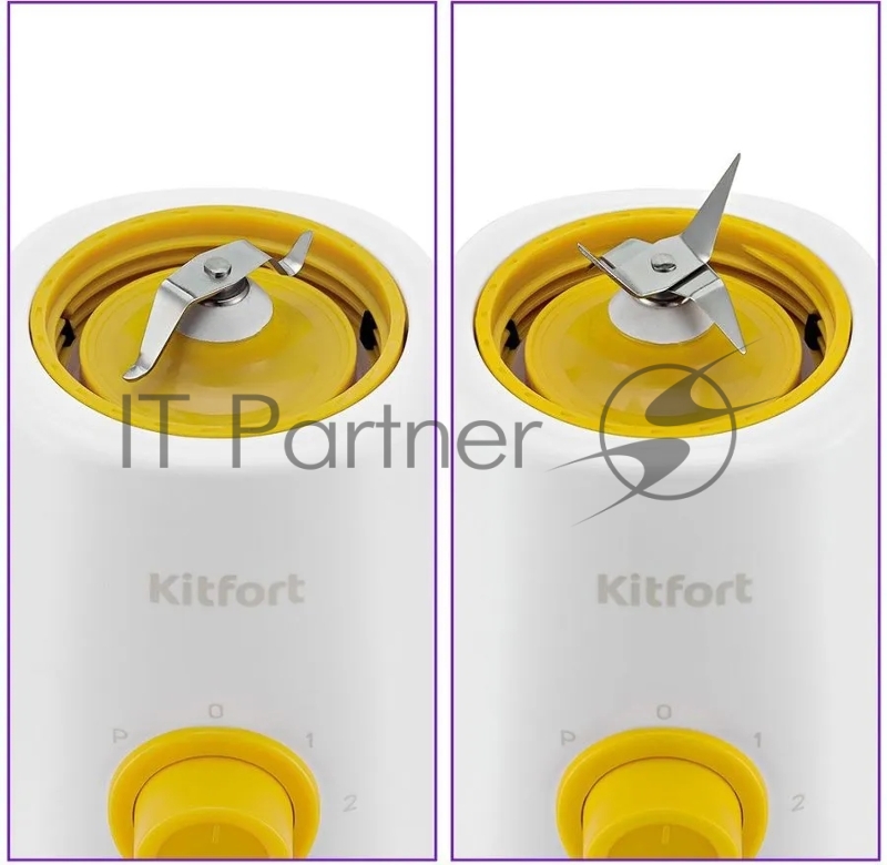 Блендер стационарный Kitfort КТ-3055-2 300Вт белый/желтый