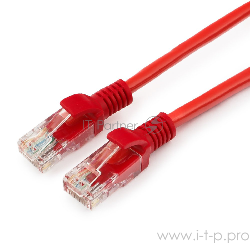 Патч-корд UTP Gembird 5e, 2м, литой, многожил. (красный)