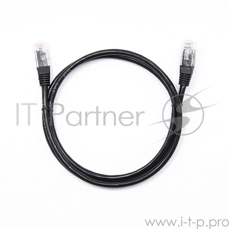 Патч-корд UTP Gembird 5e, 1м, литой, многожильный (черный)