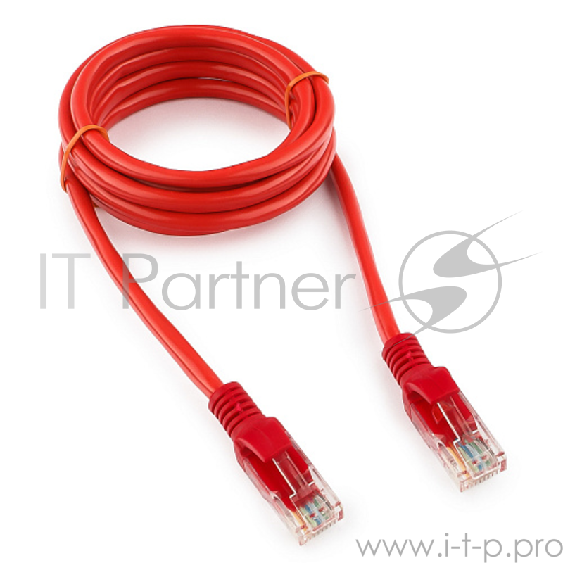 Патч-корд UTP Gembird 5e, 1.5м, литой, многожильный (красный)