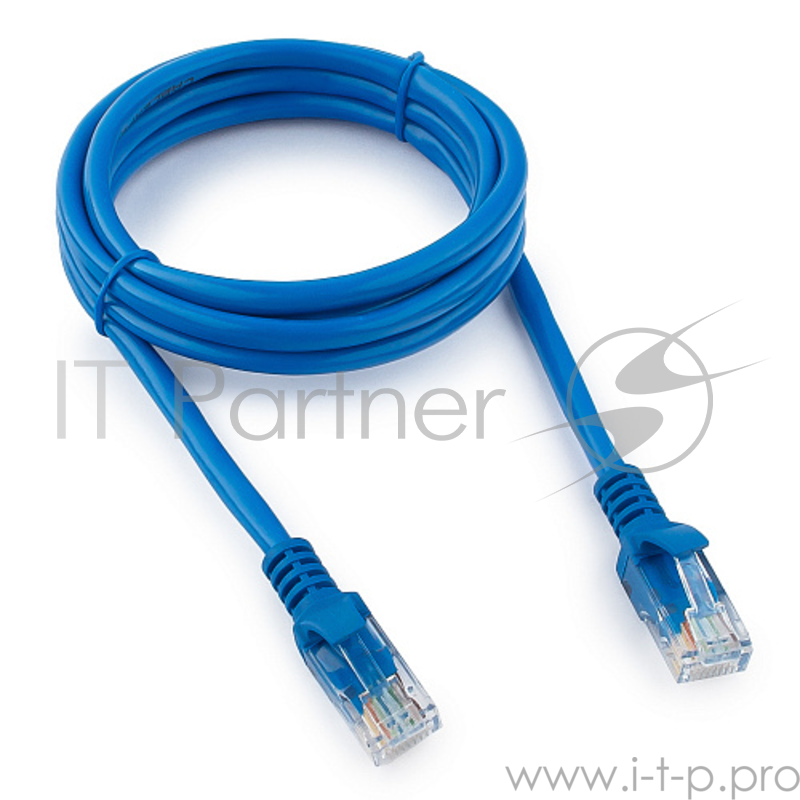 Патч-корд UTP Gembird 5e, 1.5м, литой, многожильный (синий)