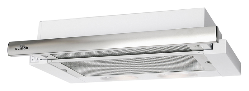 Вытяжка Elikor Интегра 45П-400-В2Л белый/нержавеющая сталь