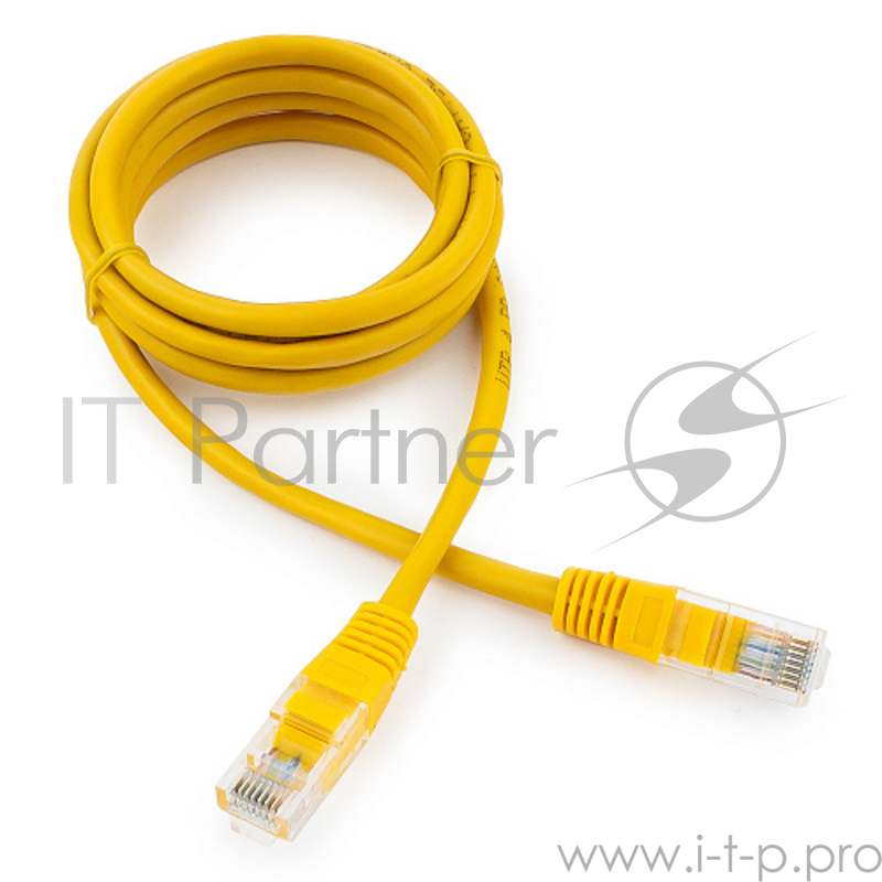 Патч-корд UTP Gembird 5e, 1.5м, литой, многожильный (желтый)