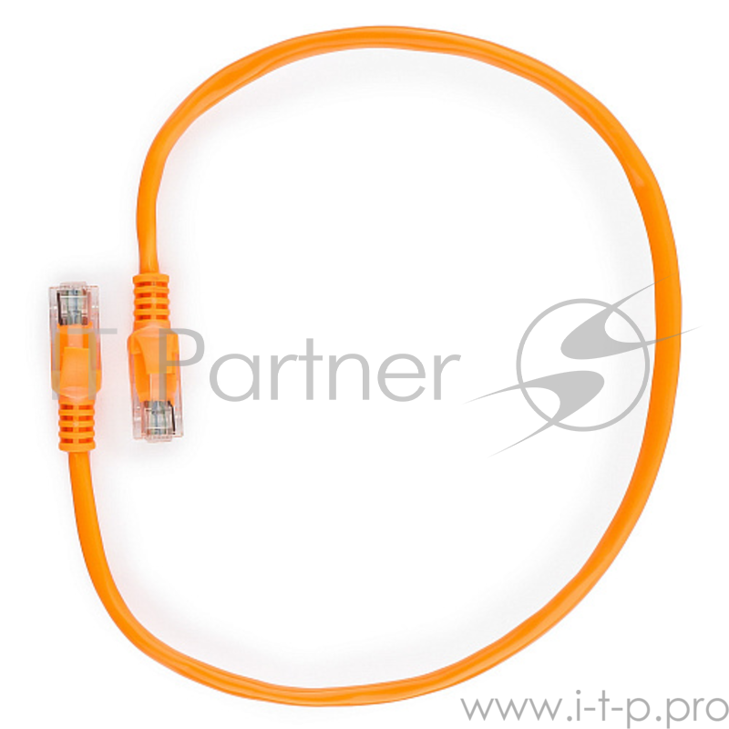 Патч-корд UTP Gembird 5e, 0.5м, литой, многожил. (оранжевый)