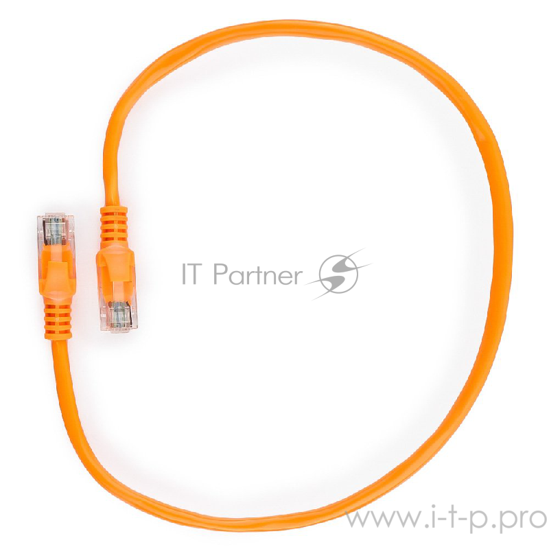 Патч-корд UTP Gembird 5e, 0.5м, литой, многожил. (оранжевый)