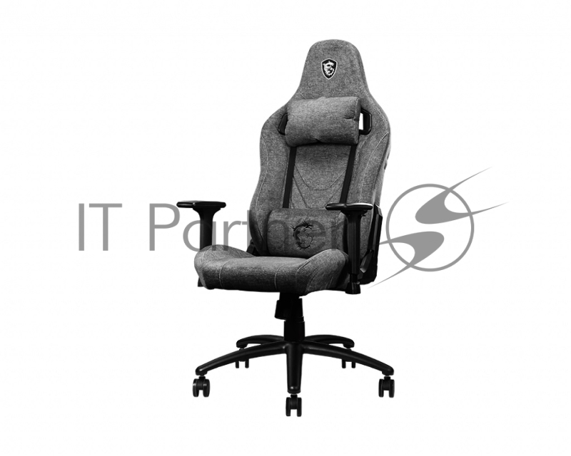 Игровое кресло MSI MAG CH130I тёмно-серое (водоотталкивающая ткань, 2D подлокотники, газпатрон 4 класс)
