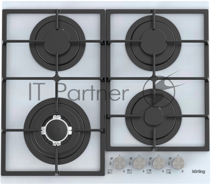 Газовая стеклянная варочная панель HGG 6734 CTW