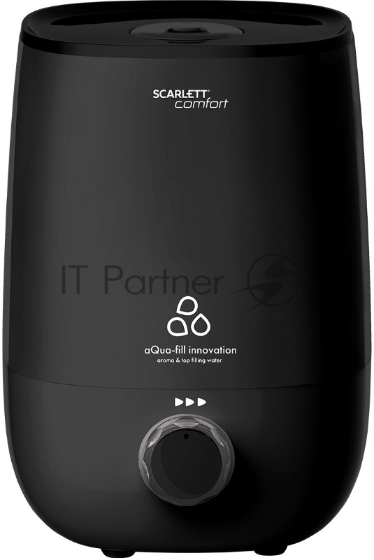 Увлажнитель воздуха Scarlett SC-AH986M24 (черный)Тип: Ультразвуковой Объем, л: 3.8 Управление: Механическое Площадь помещения, м²: 30 Расход воды максимальный, мл/ч: 300 Время работы при полном баке (при среднем расходе 150 мл/ч), ч: 25 Регулировка и