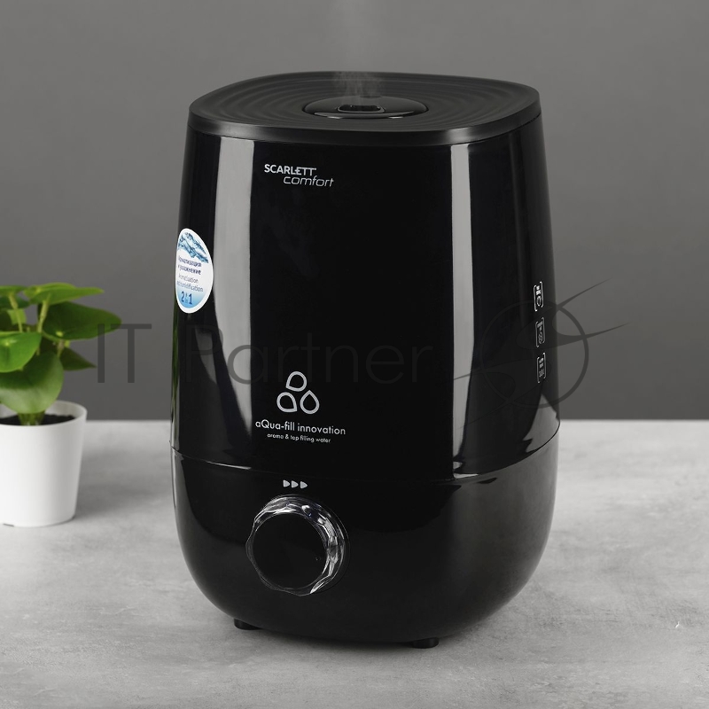 Увлажнитель воздуха Scarlett SC-AH986M24 (черный)Тип: Ультразвуковой Объем, л: 3.8 Управление: Механическое Площадь помещения, м²: 30 Расход воды максимальный, мл/ч: 300 Время работы при полном баке (при среднем расходе 150 мл/ч), ч: 25 Регулировка и