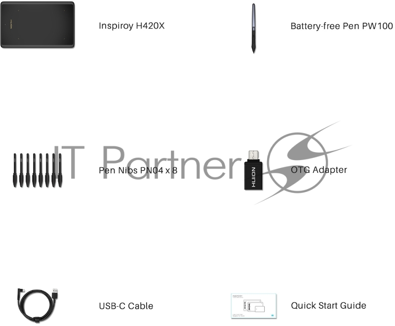 Графический планшет Huion Inspiroy H420X