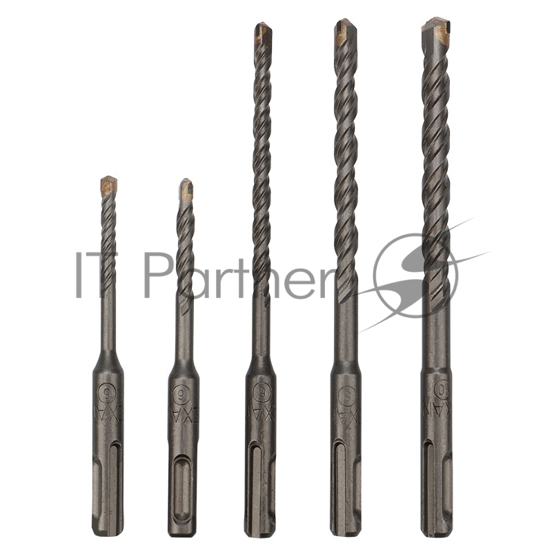 Набор буров по бетону 5-6 х110, 6-8-10 х160 мм, 5 шт., в пластиковой коробке SDS PLUS REXANT