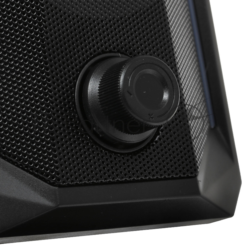 Колонки 2.0 Qumo Tornado AS008, 15 ВТ, объемное звучание, управляемая многорежимная RGB подсветка, USB+Jack 3,5мм