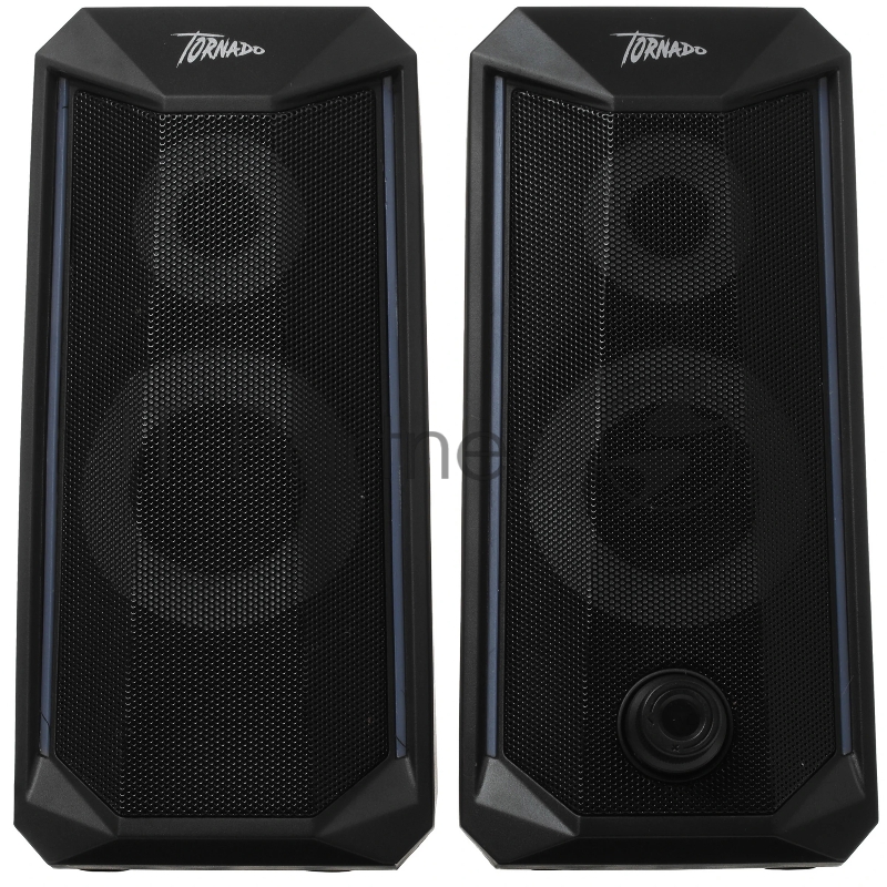 Колонки 2.0 Qumo Tornado AS008, 15 ВТ, объемное звучание, управляемая многорежимная RGB подсветка, USB+Jack 3,5мм